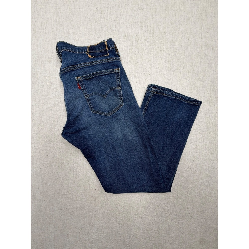 Levis 569 Loose Straight Leg Jeans Mens 33x32 Medium Wash Blue Denim 00569-0242
